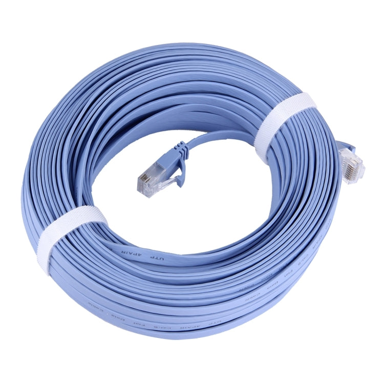 CAT6 Ultra-thin Flat Ethernet Network LAN Cable, Length: 30m(Blue) - Lan Cable and Tools by PMC Jewellery | Online Shopping South Africa | PMC Jewellery | Buy Now Pay Later Mobicred