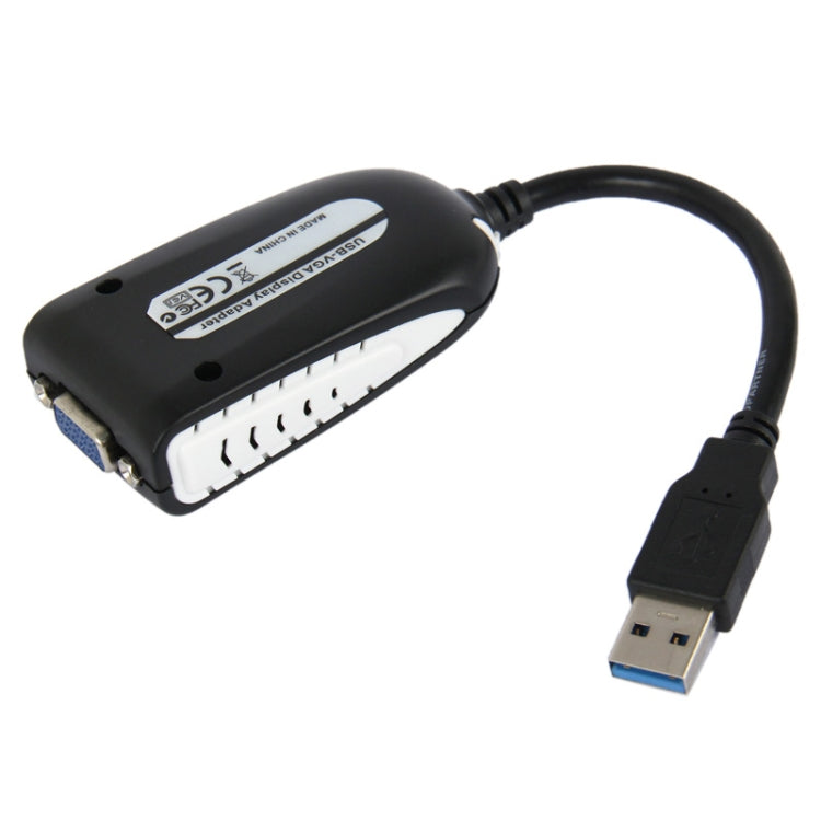 USB 3.0 to VGA Display Adapter, Resolution: 1920 x 1080(Black) - Cable by PMC Jewellery | Online Shopping South Africa | PMC Jewellery | Buy Now Pay Later Mobicred