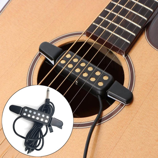 Free Hole Guitar Sound Pickup with Cable(Black) - Instrument Audio Cables by PMC Jewellery | Online Shopping South Africa | PMC Jewellery | Buy Now Pay Later Mobicred