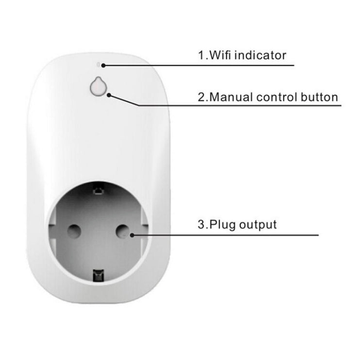 Portable Free APP Wi-Fi Home / Offices Automation Smart Wireless Power WiFi Plug, EU Plug(White) - Smart Socket by PMC Jewellery | Online Shopping South Africa | PMC Jewellery | Buy Now Pay Later Mobicred