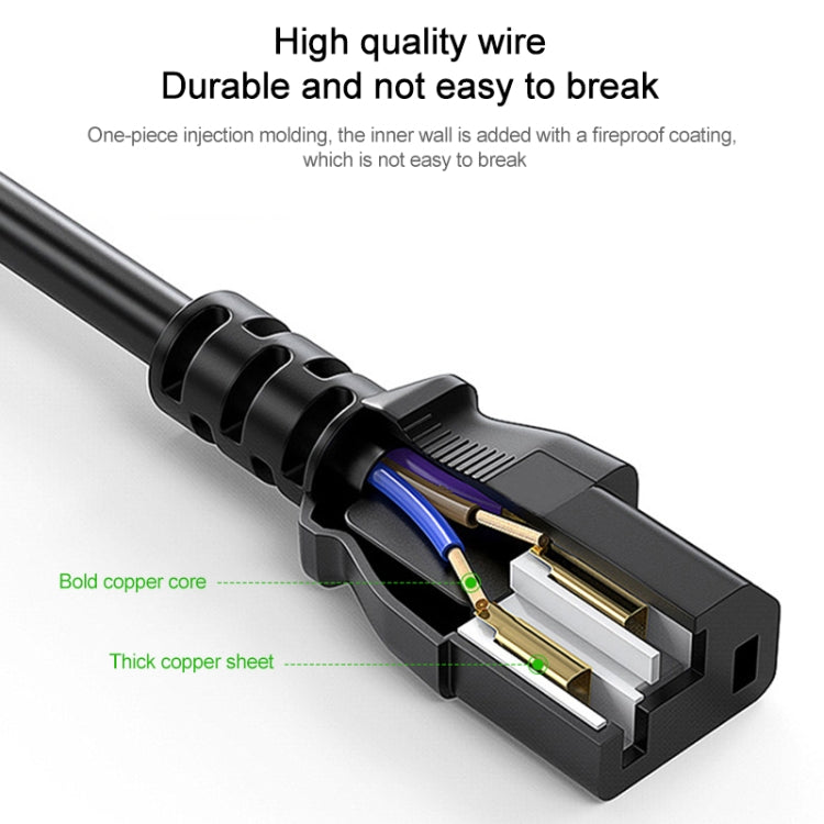 High Quality 3 Prong Style US Notebook AC Power Cord, Length: 1.8m - Power Cord by PMC TechLife | Online Shopping South Africa | PMC TechLife