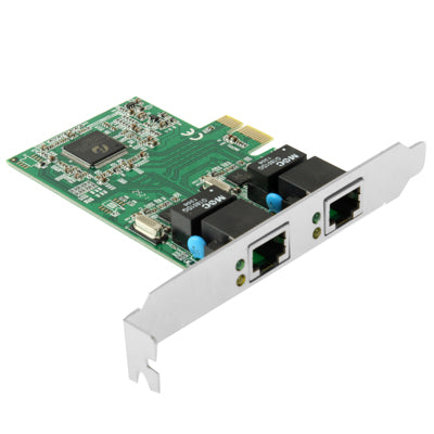 PCI-Express Dual Gigabit Ethernet Controller Card Adapter 2 Port RJ45 10/100/1000 BASE-T (IO-PCE8111-2GLAN) - Add-on Cards by PMC Jewellery | Online Shopping South Africa | PMC Jewellery