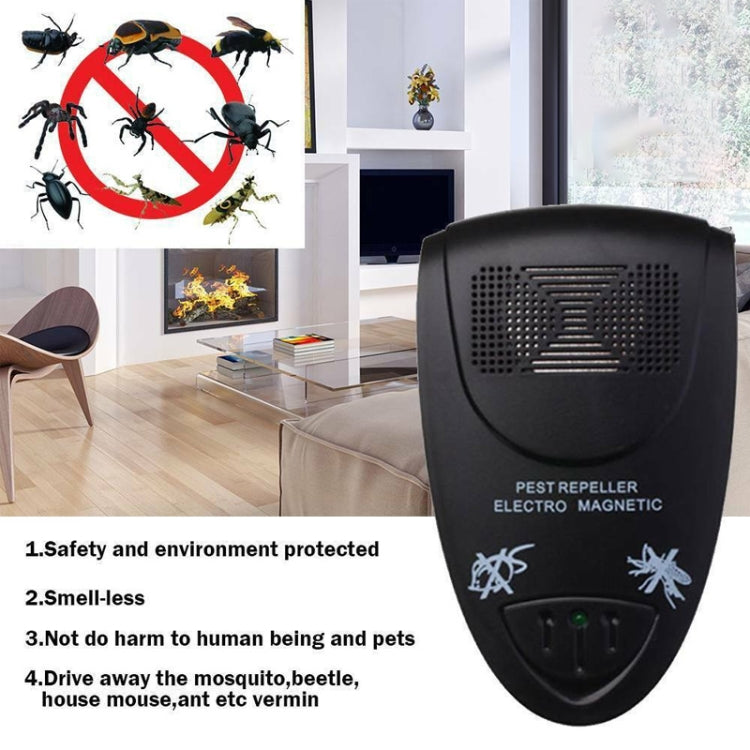 Ultrasonic Pest Repeller Electro Magnetic(Black) - free shipping - PMC TechLife - Order now!