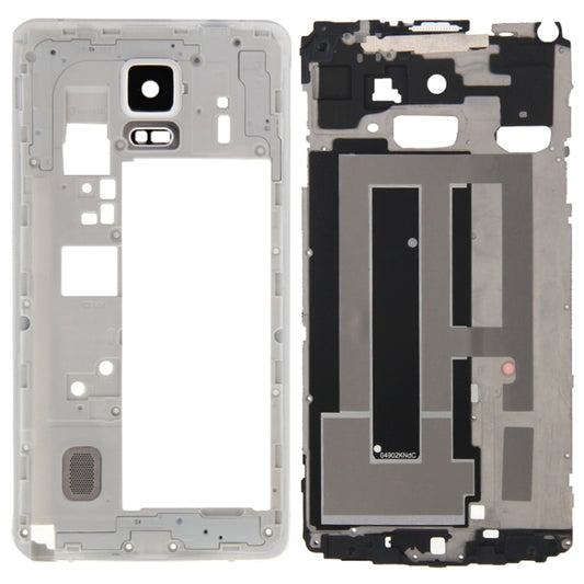 For Galaxy Note 4 / N910F Full Housing Cover (Front Housing LCD Frame Bezel Plate + Middle Frame Bezel Back Plate Housing Camera Lens Panel ) (White) - Other Galaxy Parts by PMC Jewellery | Online Shopping South Africa | PMC Jewellery | Buy Now Pay Later Mobicred