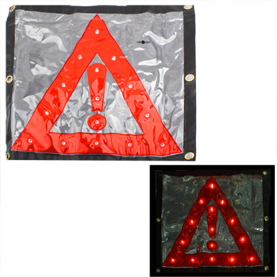 15LED Triangle Emergency Car Warning Safety Traffic Sign Red - Warning Lights by PMC TechLife | Online Shopping South Africa | PMC TechLife | Buy Now Pay Later Mobicred