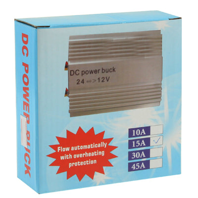 DC 24V to 12V Car Power Step-down Transformer, Rated Output Current: 15A - Voltage Stabilizer by PMC Jewellery | Online Shopping South Africa | PMC Jewellery