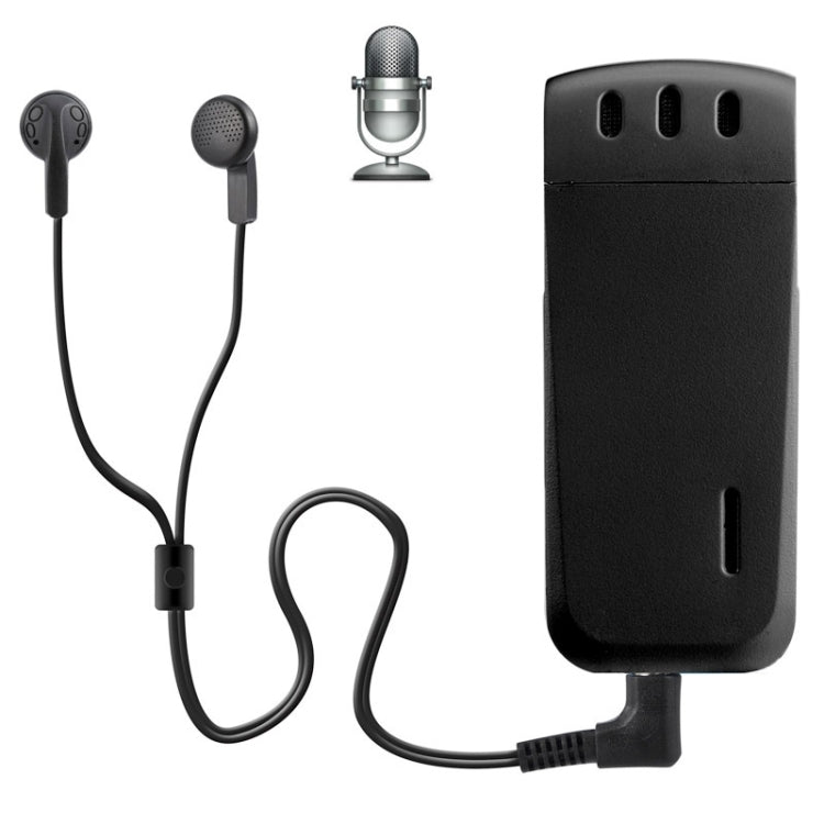 WR-16 Mini Professional 4GB Digital Voice Recorder with Belt Clip, Support WAV Recording Format(Black) -  by PMC Jewellery | Online Shopping South Africa | PMC Jewellery | Buy Now Pay Later Mobicred