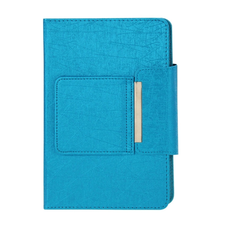 Universal Leather Tablet Case with Separable Bluetooth Keyboard and Holder for 7 inch Tablet PC(Blue) - Universal Keyboard by PMC Jewellery | Online Shopping South Africa | PMC Jewellery