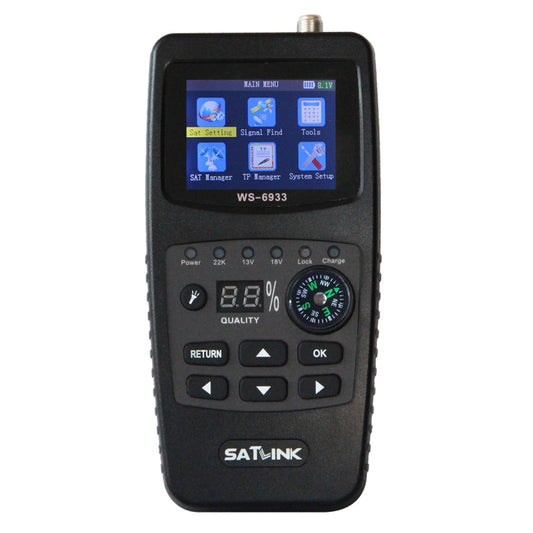 SATLINK WS6933 Portable Digital Satellite Finder Meter, 2.1 inch LCD Colour Screen, DVB-S2/S Signal Pointer(EU Plug) - Satellite Finder by PMC Jewellery | Online Shopping South Africa | PMC Jewellery | Buy Now Pay Later Mobicred