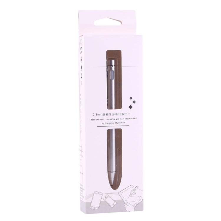 Universal Rechargeable Capacitive Touch Screen Stylus Pen with 2.3mm Superfine Metal Nib, For iPhone, iPad, Samsung, and Other Capacitive Touch Screen Smartphones or Tablet PC(Silver) - free shipping - PMc TechLife - Order now!