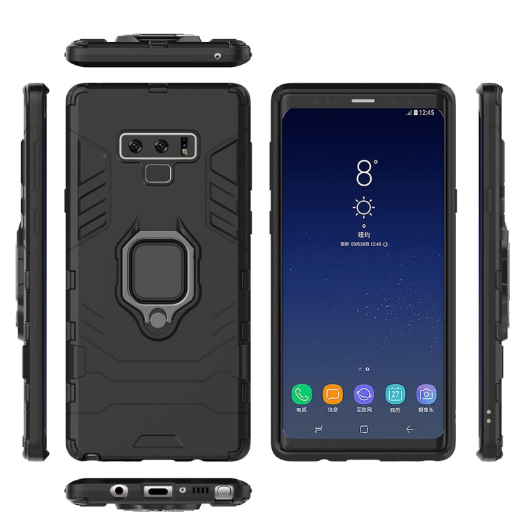 PC + TPU Shockproof Protective Case with Magnetic Ring Holder For Galaxy Note9(Black) - Galaxy Phone Cases by PMC TechLife | Online Shopping South Africa | PMC TechLife