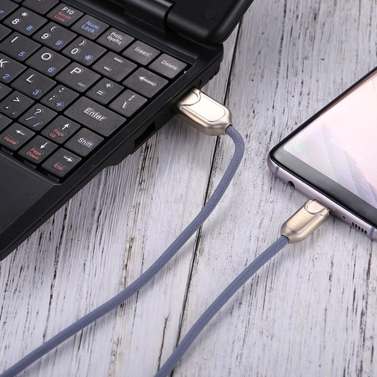 1m 2A USB-C / Type-C to USB 2.0 Data Sync Quick Charger Cable(Blue) - USB-C & Type-C Cable by PMC TechLife | Online Shopping South Africa | PMC TechLife