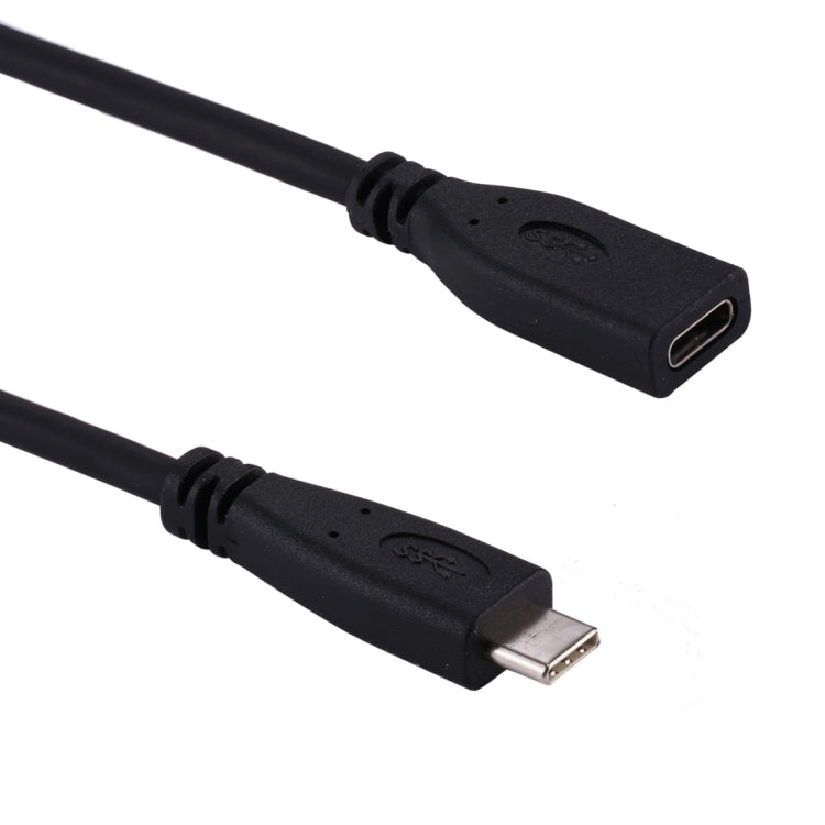 1m USB-C / Type-C 3.1 Male to USB-C / Type-C Female Connector Adapter Cable(Black) - USB-C & Type-C Cable by PMC Jewellery | Online Shopping South Africa | PMC Jewellery | Buy Now Pay Later Mobicred