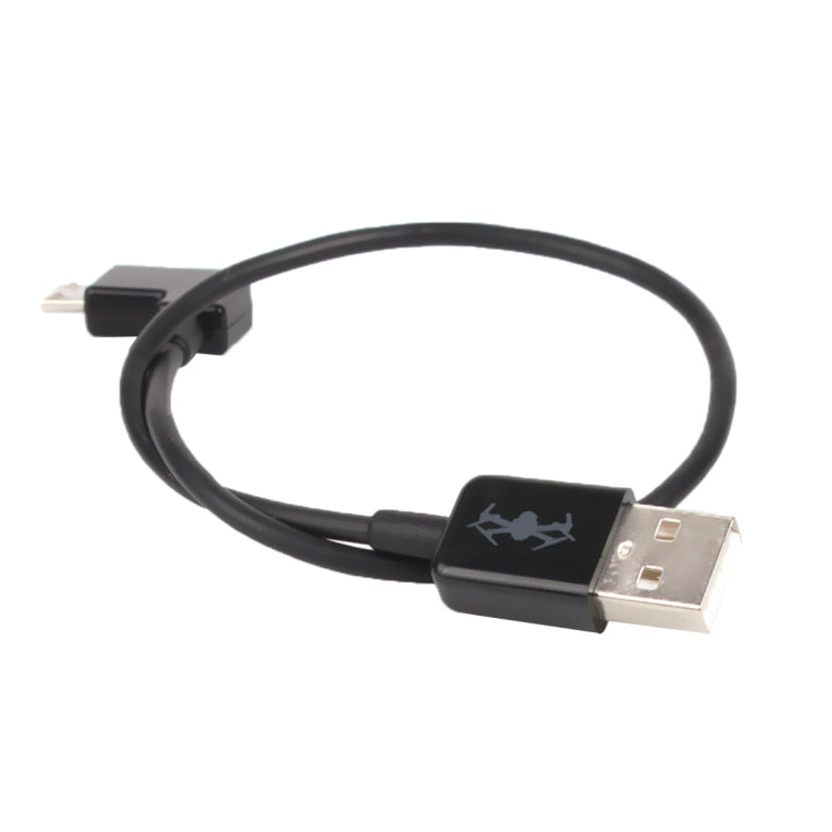 30cm USB to Micro USB Right Angle Data Connector Cable for DJI SPARK / MAVIC PRO / Phantom 3 & 4 / Inspire 1 & 2 - Cable & Adapter by PMC TechLife | Online Shopping South Africa | PMC TechLife | Buy Now Pay Later Mobicred