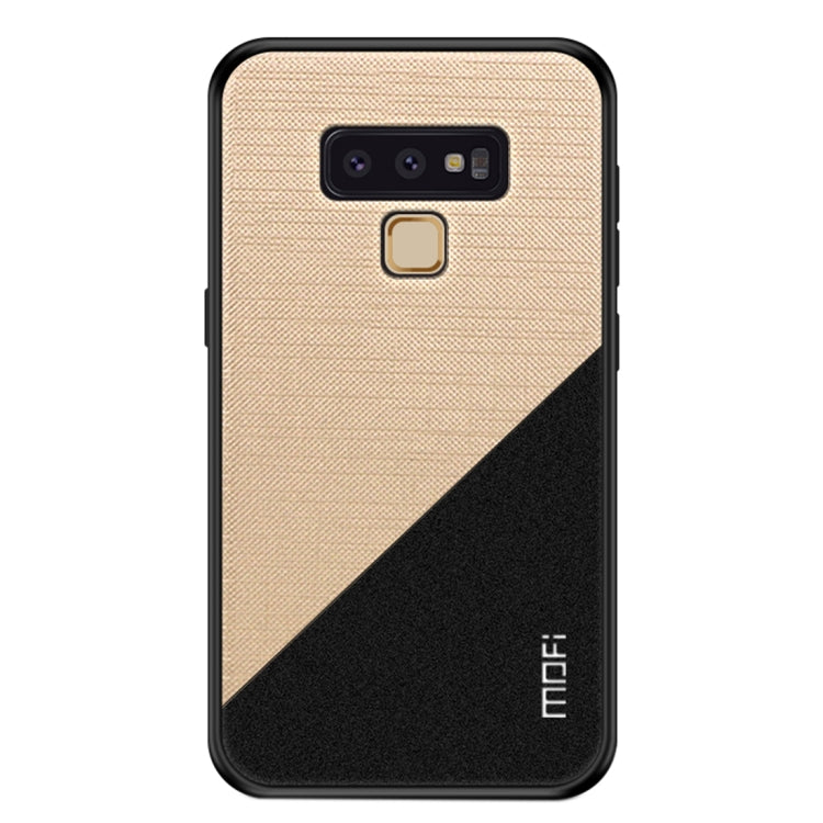 MOFI Shockproof TPU + PC + Cloth Pasted Case for Galaxy Note 9(Gold) - Galaxy Phone Cases by MOFI | Online Shopping South Africa | PMC Jewellery