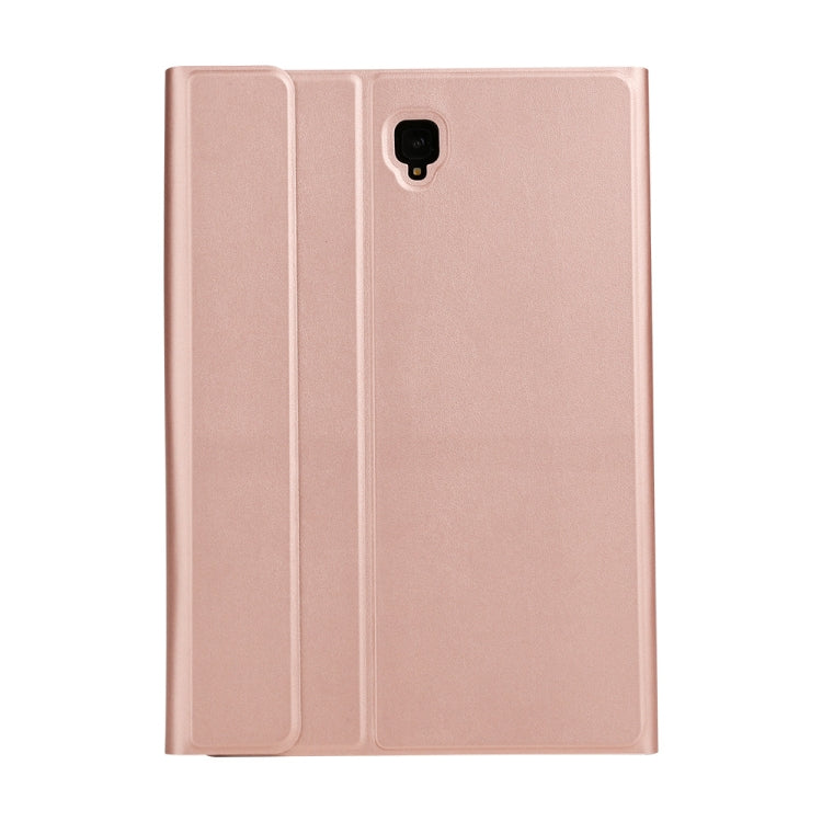 ST830S Bluetooth 3.0 Fine Wool Texture PU Leather ABS Detachable Seven-color Backlight Bluetooth Keyboard Leather Tablet Case for Samsung Galaxy Tab S4 10.5 inch T830 / T835, with Pen Slot & Holder (Rose Gold) - Samsung Keyboard by PMC Jewellery | Online Shopping South Africa | PMC Jewellery