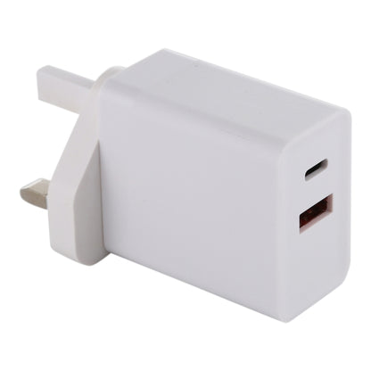 24W PD + QC3.0 Fast Charger Power Adapter Plug Adapter UK Plug - Plug Adaptor by PMC Jewellery | Online Shopping South Africa | PMC Jewellery | Buy Now Pay Later Mobicred