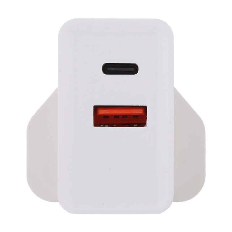 24W PD + QC3.0 Fast Charger Power Adapter Plug Adapter UK Plug - Plug Adaptor by PMC Jewellery | Online Shopping South Africa | PMC Jewellery | Buy Now Pay Later Mobicred