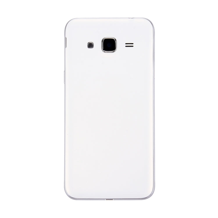 For Galaxy J3 (2016) / J320 (Double card version) Battery Back Cover + Middle Frame Bezel (White) - Back Cover by PMC Jewellery | Online Shopping South Africa | PMC Jewellery | Buy Now Pay Later Mobicred