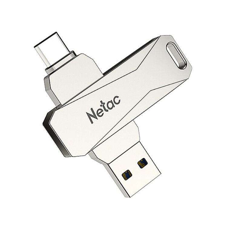 Netac U782C 64GB USB-C / Type-C + USB 3.0 360 Degrees Rotation Zinc Alloy Flash Drive OTG U Disk - USB Flash Drives by Netac | Online Shopping South Africa | PMC Jewellery | Buy Now Pay Later Mobicred