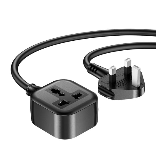 Yesido MC28 UK Plug to Universal Plug Power Extension Cable, Length: 2m - Plug Adaptor by Yesido | Online Shopping South Africa | PMC Jewellery | Buy Now Pay Later Mobicred