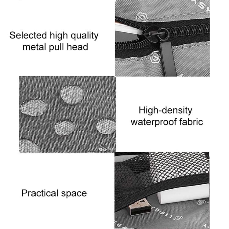 Multi-functional Headphone Charger Data Cable Storage Bag Portable Power Pack, Size: S, 24 x 12 x 5cm (Black) - free shipping - PMC TechLife - Order now!