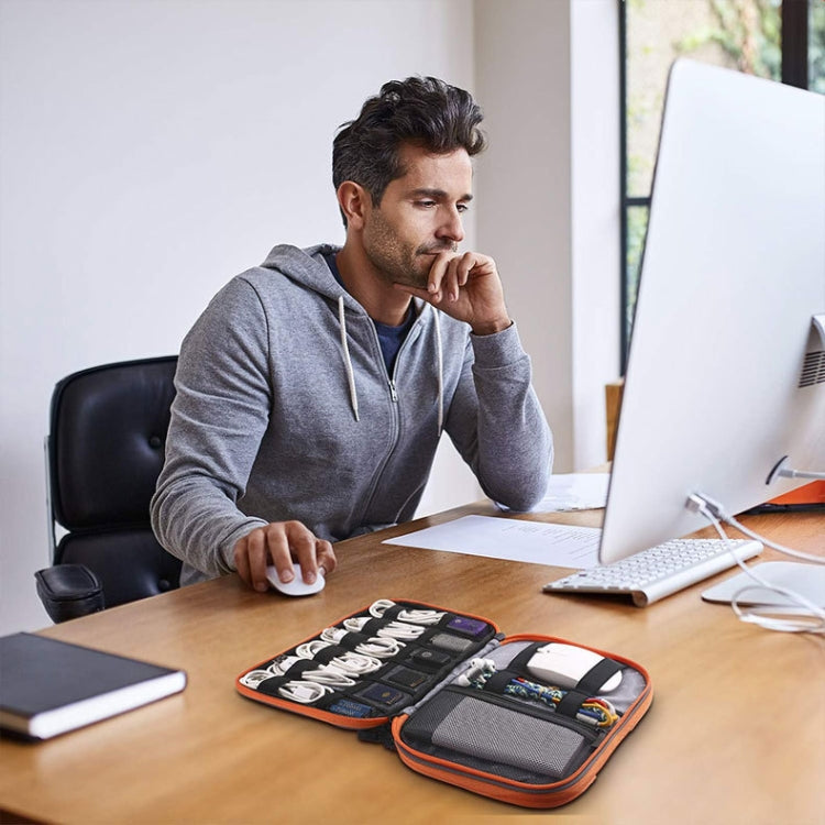 Multi-functional Headphone Charger Data Cable Storage Bag Portable Power Pack, Size:M, 25 x 18 x 5cm (Grey) - Other by PMC TechLife | Online Shopping South Africa | PMC TechLife | Buy Now Pay Later Mobicred