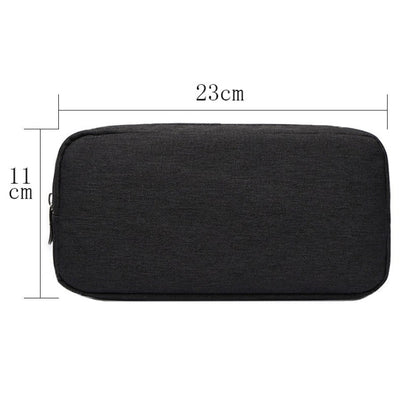 Multi-functional Headphone Charger Data Cable Storage Bag Power Pack, Size: L, 23 x 11.5 x 5.5cm(Black) - Other by PMC Jewellery | Online Shopping South Africa | PMC Jewellery | Buy Now Pay Later Mobicred