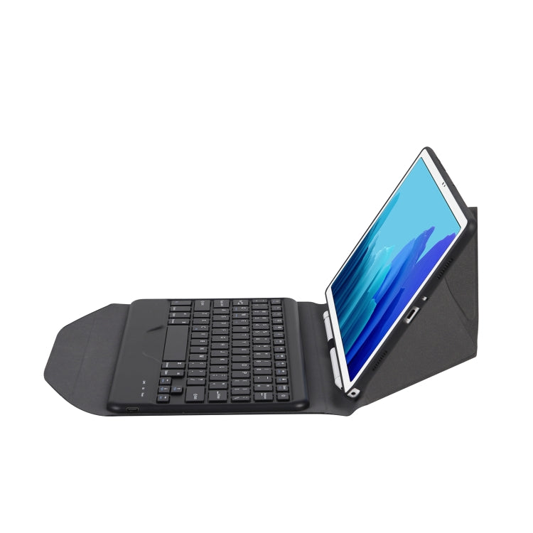 B500 Diamond Texture Triangle Back Holder Splittable Bluetooth Keyboard Leather Tablet Case for Samsung Galaxy Tab A7 10.4 2020(Black+Black) - Samsung Keyboard by PMC Jewellery | Online Shopping South Africa | PMC Jewellery