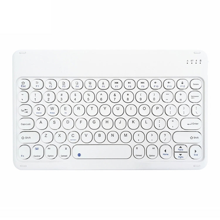 X3S 10 inch Universal Tablet Round Keycap Wireless Bluetooth Keyboard, Backlight Version (White) - Universal Keyboard by PMC Jewellery | Online Shopping South Africa | PMC Jewellery