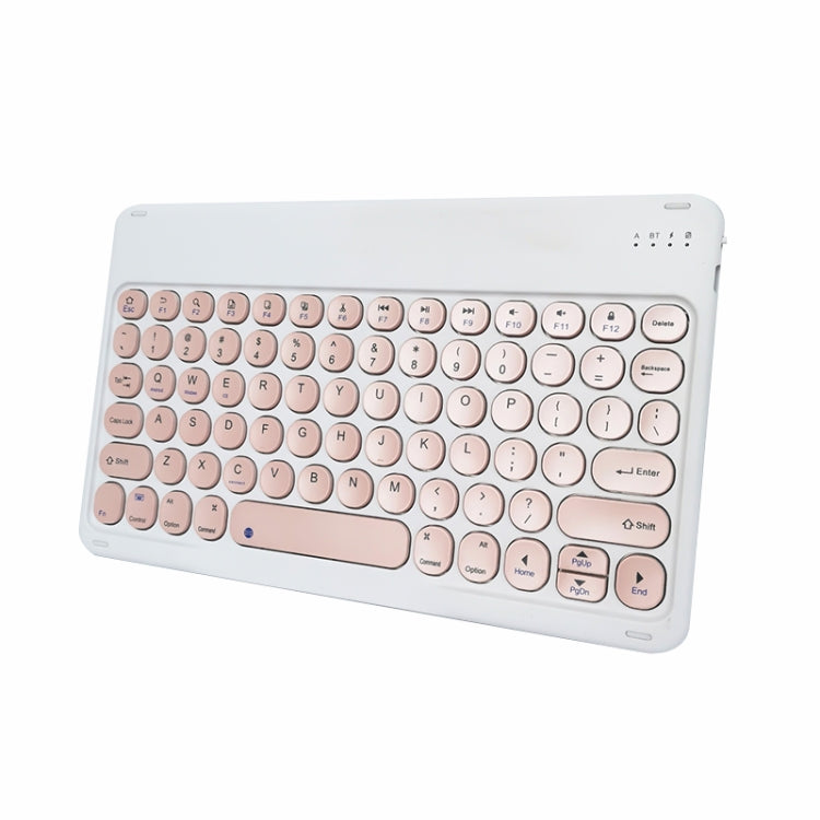X3 10 inch Universal Tablet Round Keycap Wireless Bluetooth Keyboard (Pink) - Universal Keyboard by PMC TechLife | Online Shopping South Africa | PMC TechLife