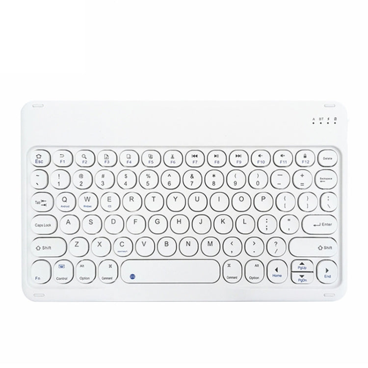 X3 10 inch Universal Tablet Round Keycap Wireless Bluetooth Keyboard (White) - Universal Keyboard by PMC TechLife | Online Shopping South Africa | PMC TechLife