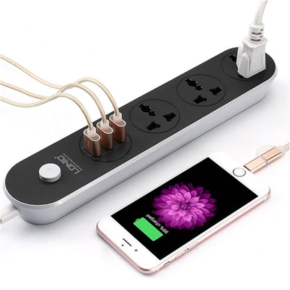 LDNIO SC3301 3 x USB Ports Travel Home Office Socket, Cable Length: 1.6m, EU Plug - Extension Socket by LDNIO | Online Shopping South Africa | PMC Jewellery | Buy Now Pay Later Mobicred