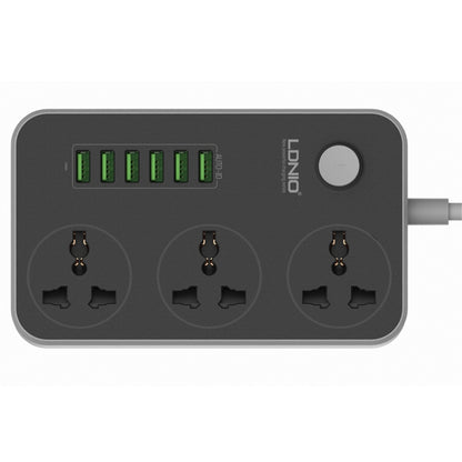 LDNIO SC3604 6 x USB Ports Multi-function Travel Home Office Socket, Cable Length: 2m, UK Plug - Extension Socket by LDNIO | Online Shopping South Africa | PMC Jewellery | Buy Now Pay Later Mobicred