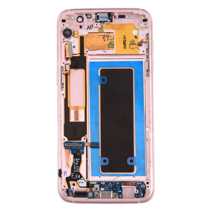 Original LCD Screen and Digitizer Full Assembly with Frame & Charging Port Board & Volume Button & Power Button for Galaxy S7 Edge / G935A(Pink) - Other Galaxy Parts by PMC Jewellery | Online Shopping South Africa | PMC Jewellery | Buy Now Pay Later Mobicred