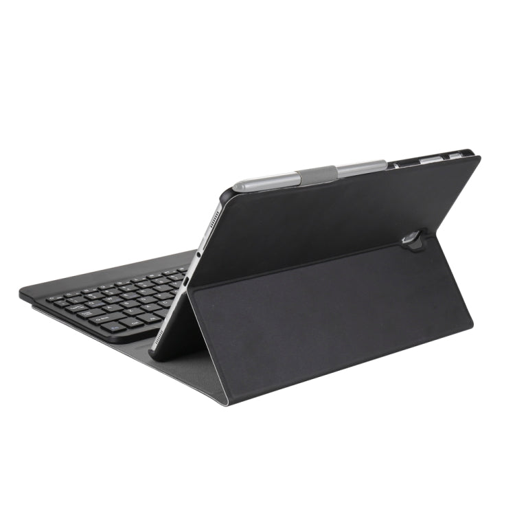 A590 Ultra-thin Detachable Magnetic Bluetooth Keyboard Leather Tablet Case for Galaxy Tab A 10.5 T590 / T595, with Holder(Black) - Samsung Keyboard by PMC Jewellery | Online Shopping South Africa | PMC Jewellery