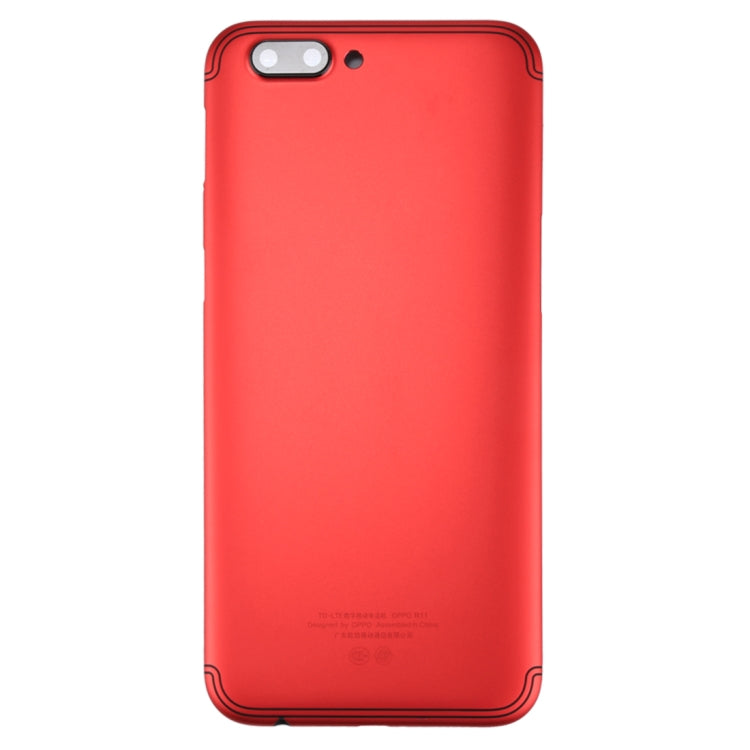 For OPPO R11 Battery Back Cover (Red) - Back Cover by PMC Jewellery | Online Shopping South Africa | PMC Jewellery | Buy Now Pay Later Mobicred