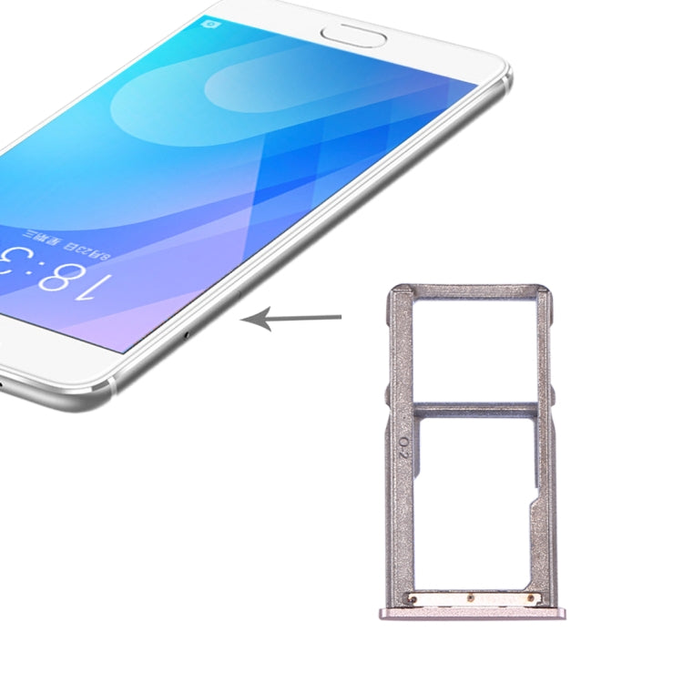 For Meizu M6 Note SIM Card Tray (Rose Gold) - For Meizu by PMc TechLife | Online Shopping South Africa | PMc TechLife | Buy Now Pay Later Mobicred