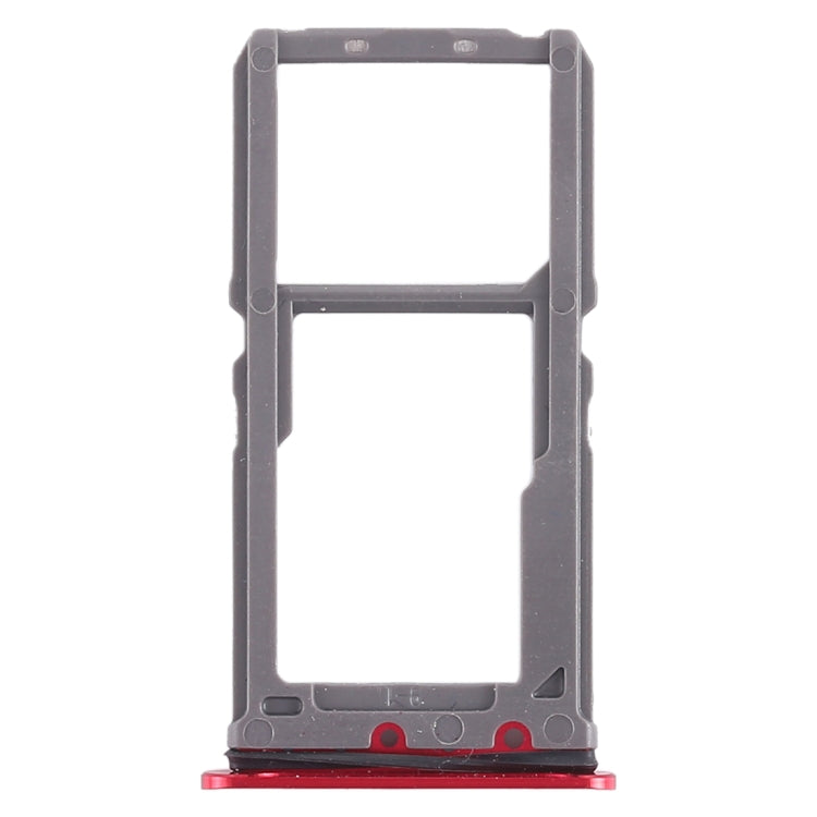 For Vivo X21 SIM Card Tray + SIM Card Tray / Micro SD Card Tray (Red) - Card Tray by PMc TechLife | Online Shopping South Africa | PMc TechLife | Buy Now Pay Later Mobicred