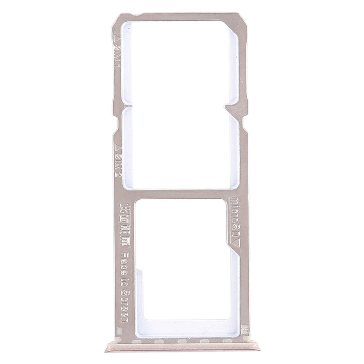 For OPPO A83 2 x SIM Card Tray + Micro SD Card Tray (Rose Gold) - Card Socket by PMc TechLife | Online Shopping South Africa | PMc TechLife | Buy Now Pay Later Mobicred