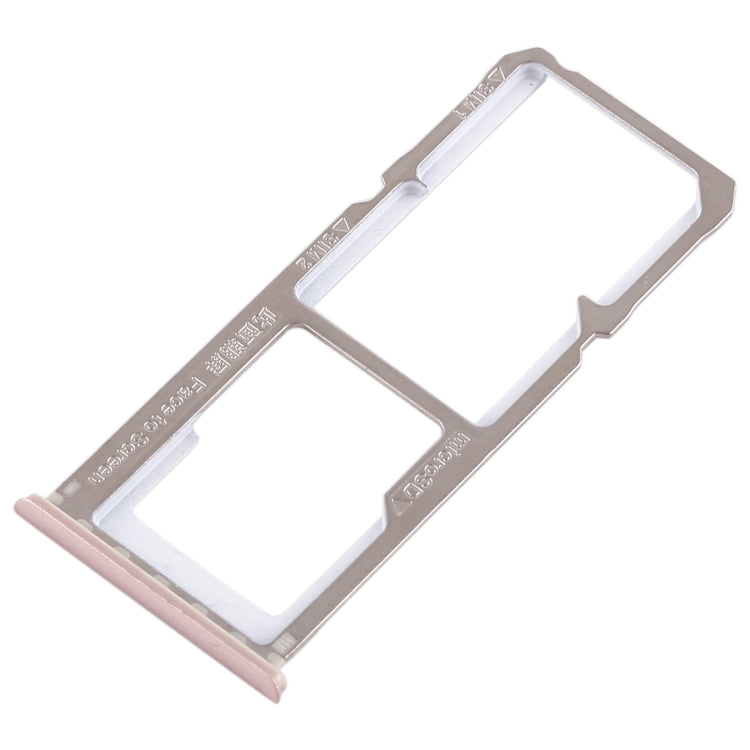 For OPPO A83 2 x SIM Card Tray + Micro SD Card Tray (Rose Gold) - Card Socket by PMc TechLife | Online Shopping South Africa | PMc TechLife | Buy Now Pay Later Mobicred