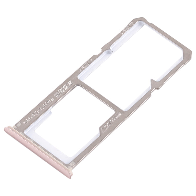 For OPPO A1 2 x SIM Card Tray + Micro SD Card Tray (Rose Gold) - Card Socket by PMc TechLife | Online Shopping South Africa | PMc TechLife | Buy Now Pay Later Mobicred