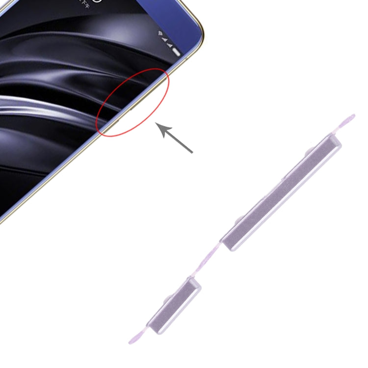 Power Button and Volume Control Button for Xiaomi Redmi 6A / Redmi 6(Silver) - Home key & Side Key by PMc TechLife | Online Shopping South Africa | PMc TechLife | Buy Now Pay Later Mobicred