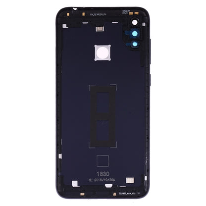 Battery Back Cover with Camera Lens for Asus Zenfone Max M2 ZB633KL ZB632KL(Dark Blue) - Back Cover by PMC Jewellery | Online Shopping South Africa | PMC Jewellery | Buy Now Pay Later Mobicred