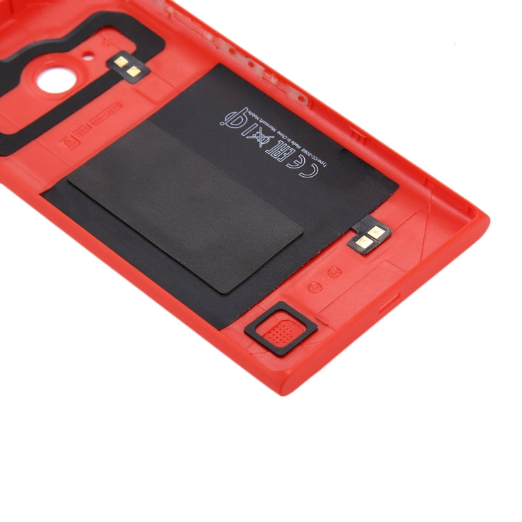 for Nokia Lumia 735 Solid Color NFC Battery Back Cover(Red) - Back Cover by PMC Jewellery | Online Shopping South Africa | PMC Jewellery | Buy Now Pay Later Mobicred