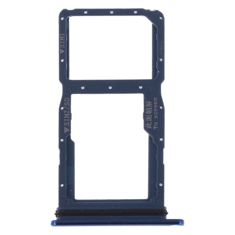 SIM Card Tray + SIM Card Tray / Micro SD Card Tray for Huawei Nova 5i (Blue) - Card Socket by PMc TechLife | Online Shopping South Africa | PMc TechLife | Buy Now Pay Later Mobicred