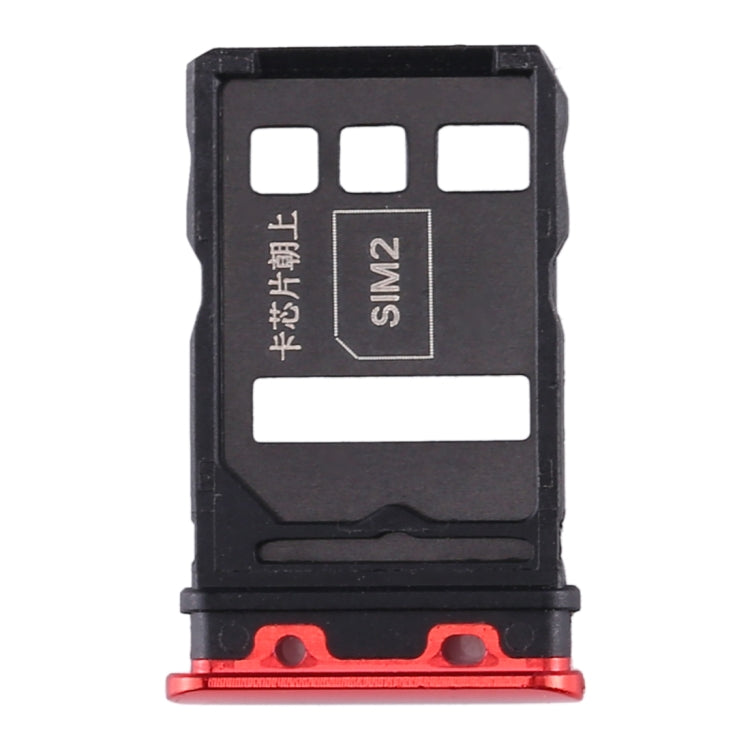 SIM Card Tray + SIM Card Tray for Honor V30 Pro / Honor V30(Red) - Card Socket by PMc TechLife | Online Shopping South Africa | PMc TechLife | Buy Now Pay Later Mobicred