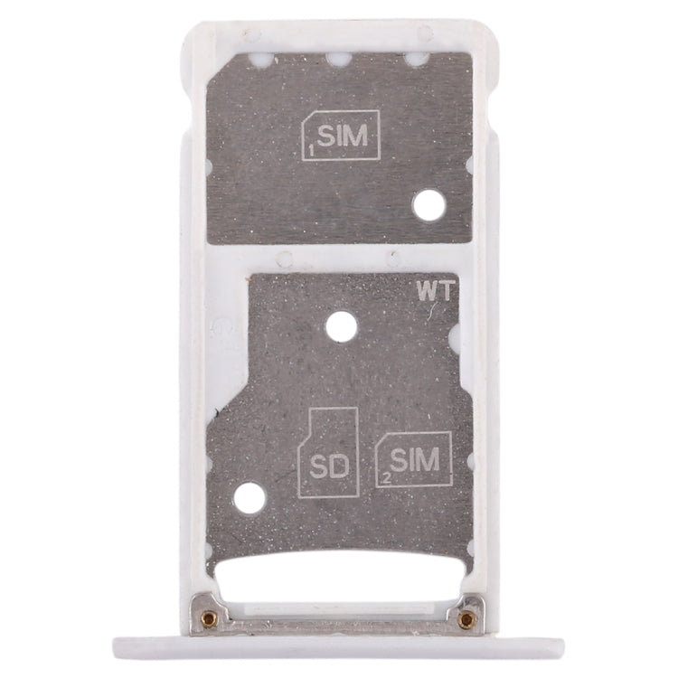 2 SIM Card Tray / Micro SD Card Tray for Huawei Enjoy 6 / AL00(White) - Card Socket by PMc TechLife | Online Shopping South Africa | PMc TechLife | Buy Now Pay Later Mobicred