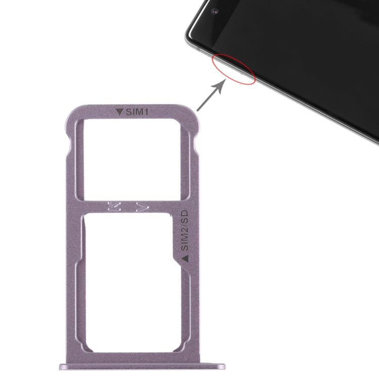 SIM Card Tray + SIM Card Tray / Micro SD Card for Huawei P9 Plus(Grey) - Card Socket by PMc TechLife | Online Shopping South Africa | PMc TechLife | Buy Now Pay Later Mobicred