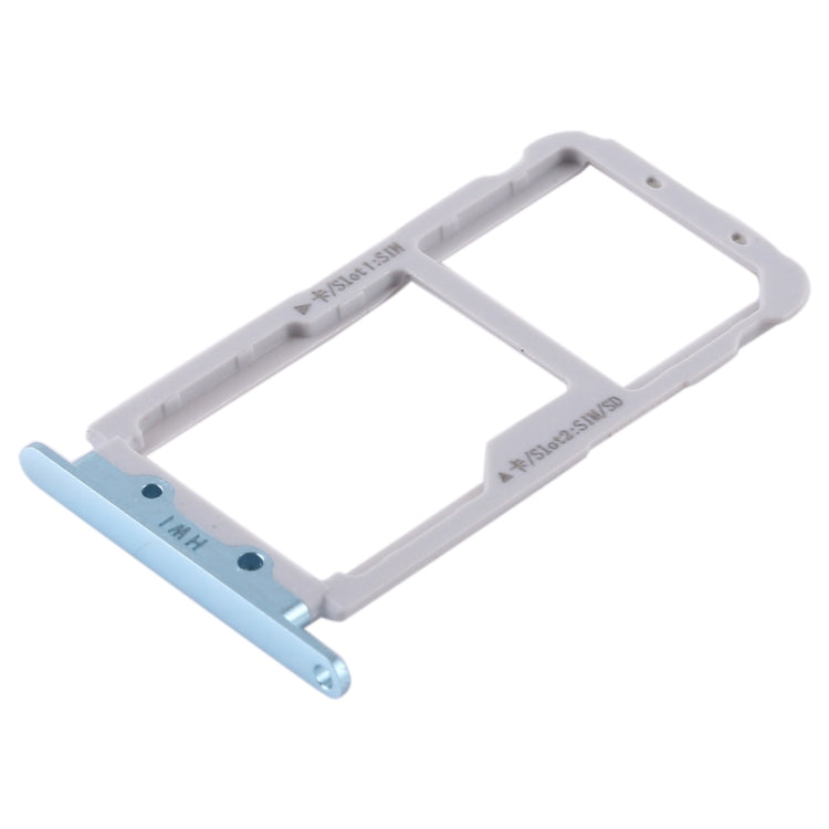 2 SIM Card Tray / Micro SD Card Tray for Huawei Nova 2s(Blue) - Card Socket by PMc TechLife | Online Shopping South Africa | PMc TechLife | Buy Now Pay Later Mobicred